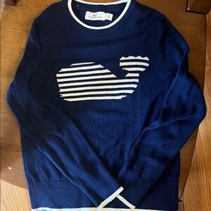 Vineyard Vines Kids Navy Whale Sweater